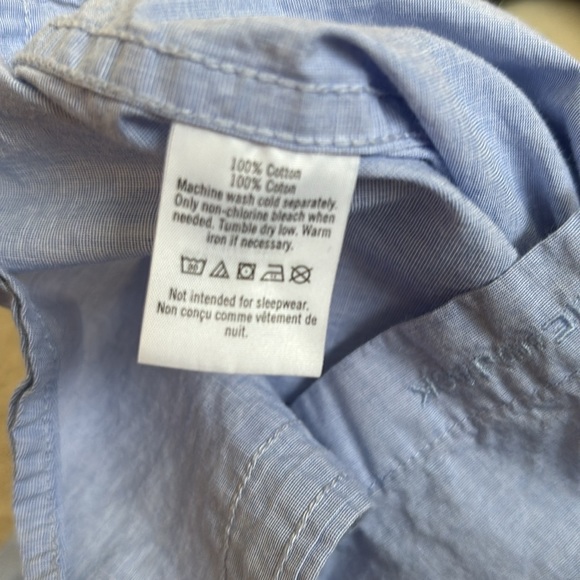 Janie and Jack boy size 4, light blue long sleeve button-down - Picture 5 of 5